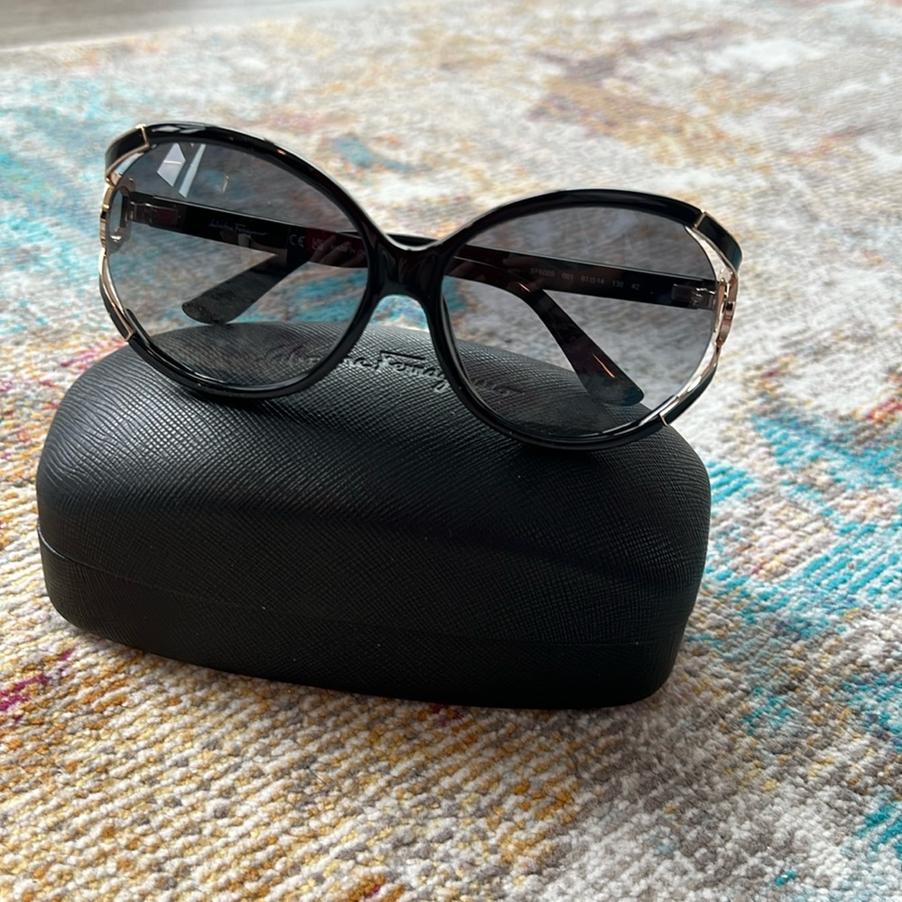 New Ferragamo Sunglasses Color: Black; Condition: Unworn brand new